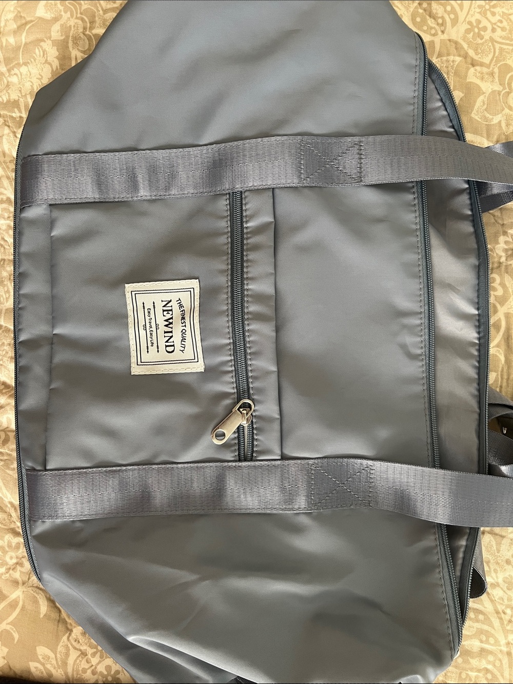 Light Blue Travel Duffel Bag